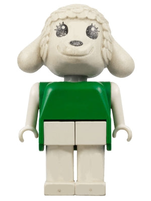 Preowned LEGO® Minifigure – Fabuland fab7b Fabuland Lamb Lulu Lamb Green Top