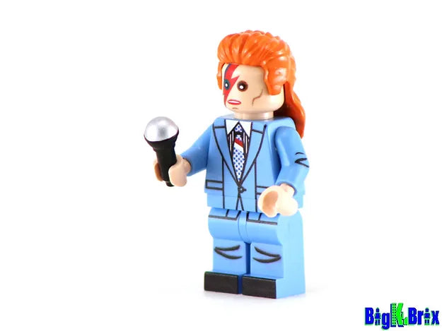 Big Kid Brix Custom LEGO® Minifigure – DAVID BOWIE Musician Collectible