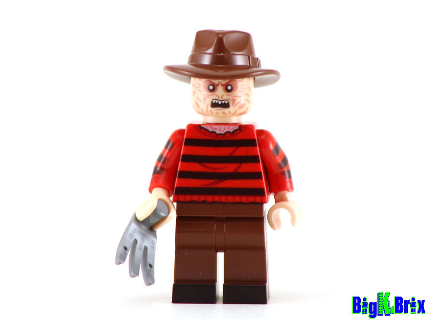 Big Kid Brix Custom LEGO® Minifigure – FREDDY KRUEGER Horror Collectible