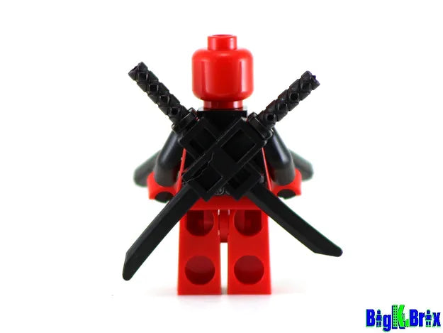 Big Kid Brix Custom LEGO® Minifigure – DEADPOOL Marvel Red Suit Collectible