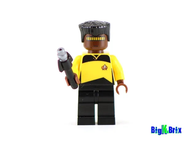 Big Kid Brix Custom LEGO® Minifigure – GEORDI LaFORGE Star Trek Collectible