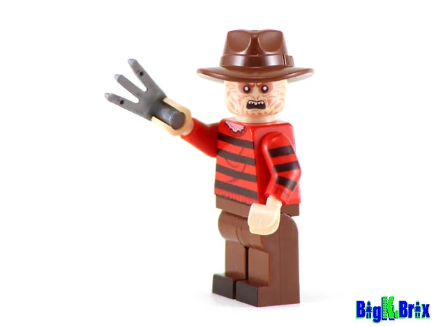 Big Kid Brix Custom LEGO® Minifigure – FREDDY KRUEGER Horror Collectible
