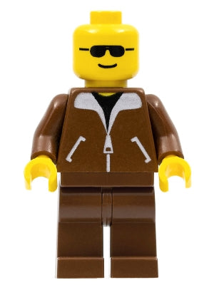 Preowned LEGO® Minifigure – Games game003 Jacket Brown Brown Legs No Headgear (Brown Cruise