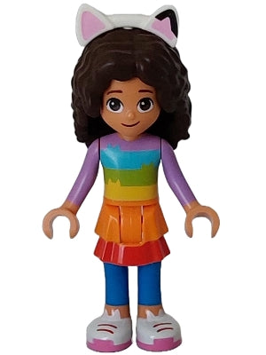 Preowned LEGO® Minifigure – Gabbys Dollhouse gdh006 Gabby Striped Shirt and Layered Skirt o