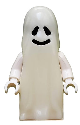 Preowned LEGO® Minifigure – Castle gen002 Ghost w/1 x 2 Plate and 1 x 2 Brick as Legs
