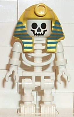 Preowned LEGO® Minifigure – Adventurers gen006 Skeleton w/Standard Skull Yellow Mummy Headd