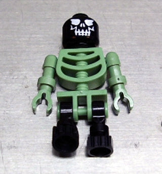 Preowned LEGO® Minifigure – Harry Potter gen014 Skeleton Sand Green w/Black Legs and Black