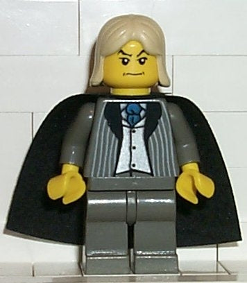 Preowned LEGO® Minifigure – Harry Potter hp018 Lucius Malfoy Dark Gray Suit Torso Dark Gray