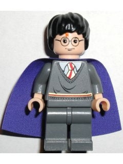 Preowned LEGO® Minifigure – Harry Potter hp051 Harry Potter Gryffindor Stripe Torso Dark Bl