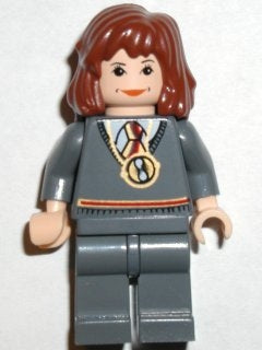 Preowned LEGO® Minifigure – Harry Potter hp054 Hermione Granger Gryffindor Stripe Torso w/N