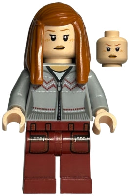 Preowned LEGO® Minifigure – Harry Potter hp090 Ginny Weasley Light Bluish Gray Knitwear Dar