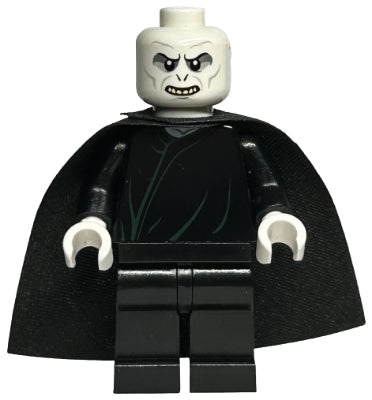 Preowned LEGO® Minifigure – Harry Potter hp098 Lord Voldemort White Head Black Cape Dark Gr