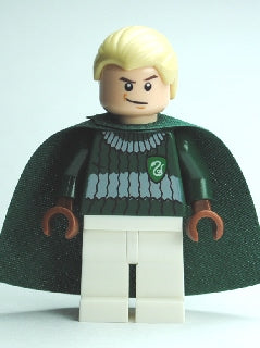 Preowned LEGO® Minifigure – Harry Potter hp108 Draco Malfoy Dark Green and White Quidditch