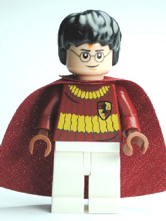 Preowned LEGO® Minifigure – Harry Potter hp110 Harry Potter Dark Red Quidditch Uniform Ligh