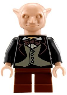 Preowned LEGO® Minifigure – Harry Potter hp118 Goblin Black Jacket Reddish Brown Legs