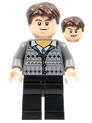 Preowned LEGO® Minifigure – Harry Potter hp129 Neville Longbottom Fair Isle Sweater Black L