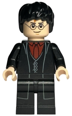 Preowned LEGO® Minifigure – Harry Potter hp133 Harry Potter Black Long Coat and Vest Dark R