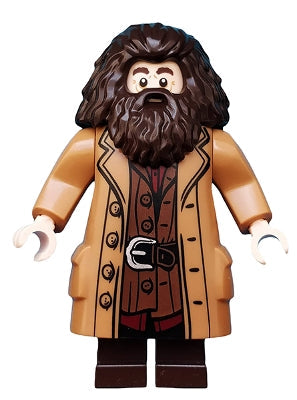Preowned LEGO® Minifigure – Harry Potter hp144 Rubeus Hagrid Medium Nougat Topcoat w/Button