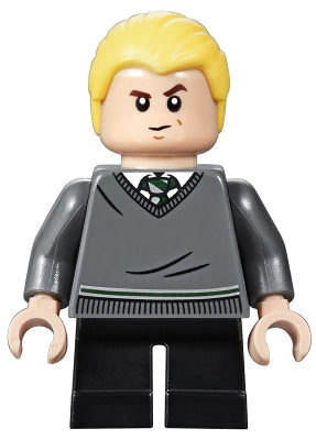 LEGO® Minifigure Harry Potter hp148 Draco Malfoy Slytherin Sweater Black Short L