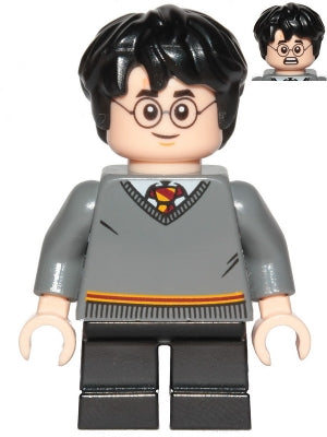 Preowned LEGO® Minifigure – Harry Potter hp150 Harry Potter Gryffindor Sweater Black Short