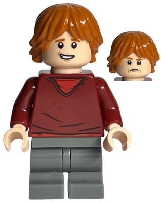 Preowned LEGO® Minifigure – Harry Potter hp180 Ron Weasley Dark Red Sweater Dark Bluish Gra
