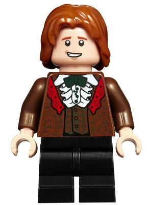 Preowned LEGO® Minifigure – Harry Potter hp185 Ron Weasley Reddish Brown Suit Shirt w/Ruffl