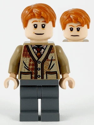 Preowned LEGO® Minifigure – Harry Potter hp211 Arthur Weasley Dark Tan Sweater Dark Bluish