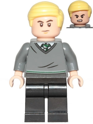 Preowned LEGO® Minifigure – Harry Potter hp221 Draco Malfoy Slytherin Sweater Black Legs
