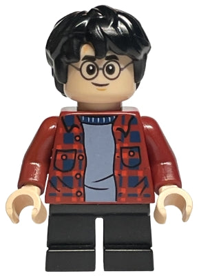Preowned LEGO® Minifigure – Harry Potter hp233 Harry Potter Dark Red Plaid Flannel Shirt Bl