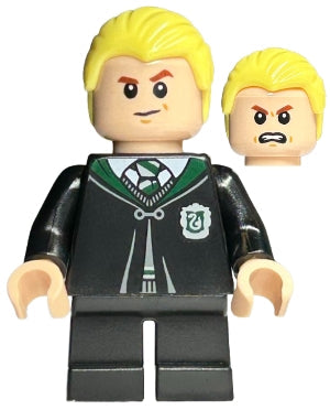 Preowned LEGO® Minifigure – Harry Potter hp254 Draco Malfoy Black Torso Slytherin Robe Blac