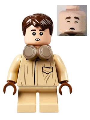 Preowned LEGO® Minifigure – Harry Potter hp271 Neville Longbottom Coveralls Headphones Tan
