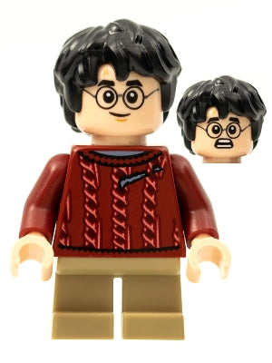 Preowned LEGO® Minifigure – Harry Potter hp278 Harry Potter Dark Red Torn Sweater Dark Tan