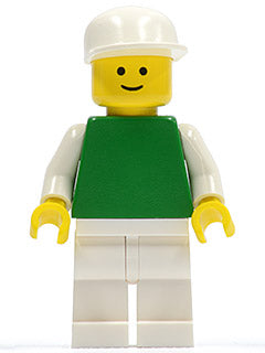 Preowned LEGO® Minifigure – FreeStyle pln135 Plain Green Torso w/White Arms White Legs Whit