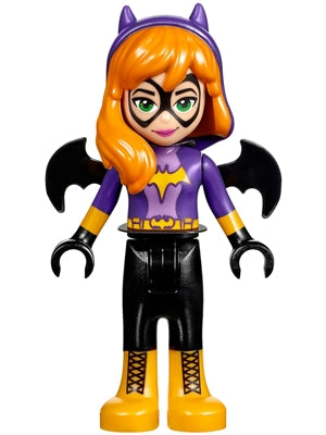 Preowned LEGO® Minifigure – DC Super Hero Girls shg001 Batgirl (Light Nougat) Mini Doll Bla