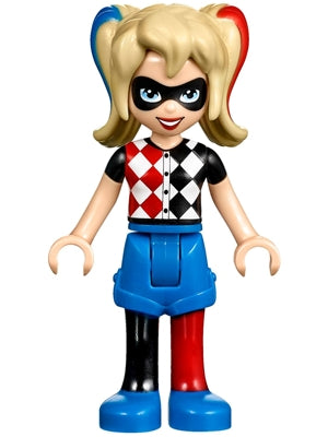 Preowned LEGO® Minifigure – DC Super Hero Girls shg002 Harley Quinn Blue Shorts