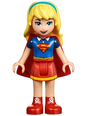 Preowned LEGO® Minifigure – DC Super Hero Girls shg006 Supergirl Red Skirt