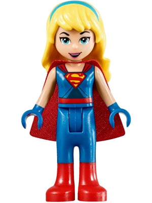 Preowned LEGO® Minifigure – DC Super Hero Girls shg011 Supergirl Blue Legs and Red Boots Bl