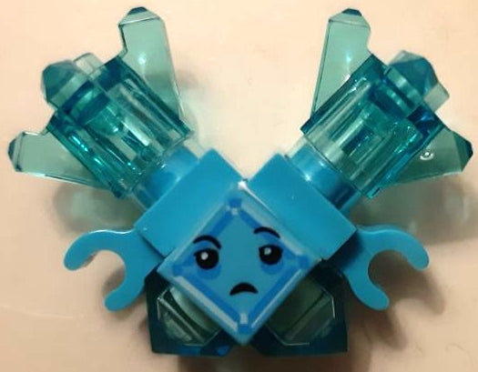 Preowned LEGO® Minifigure – DC Super Hero Girls shg021 Kryptomite Blue Large Crystals Hands