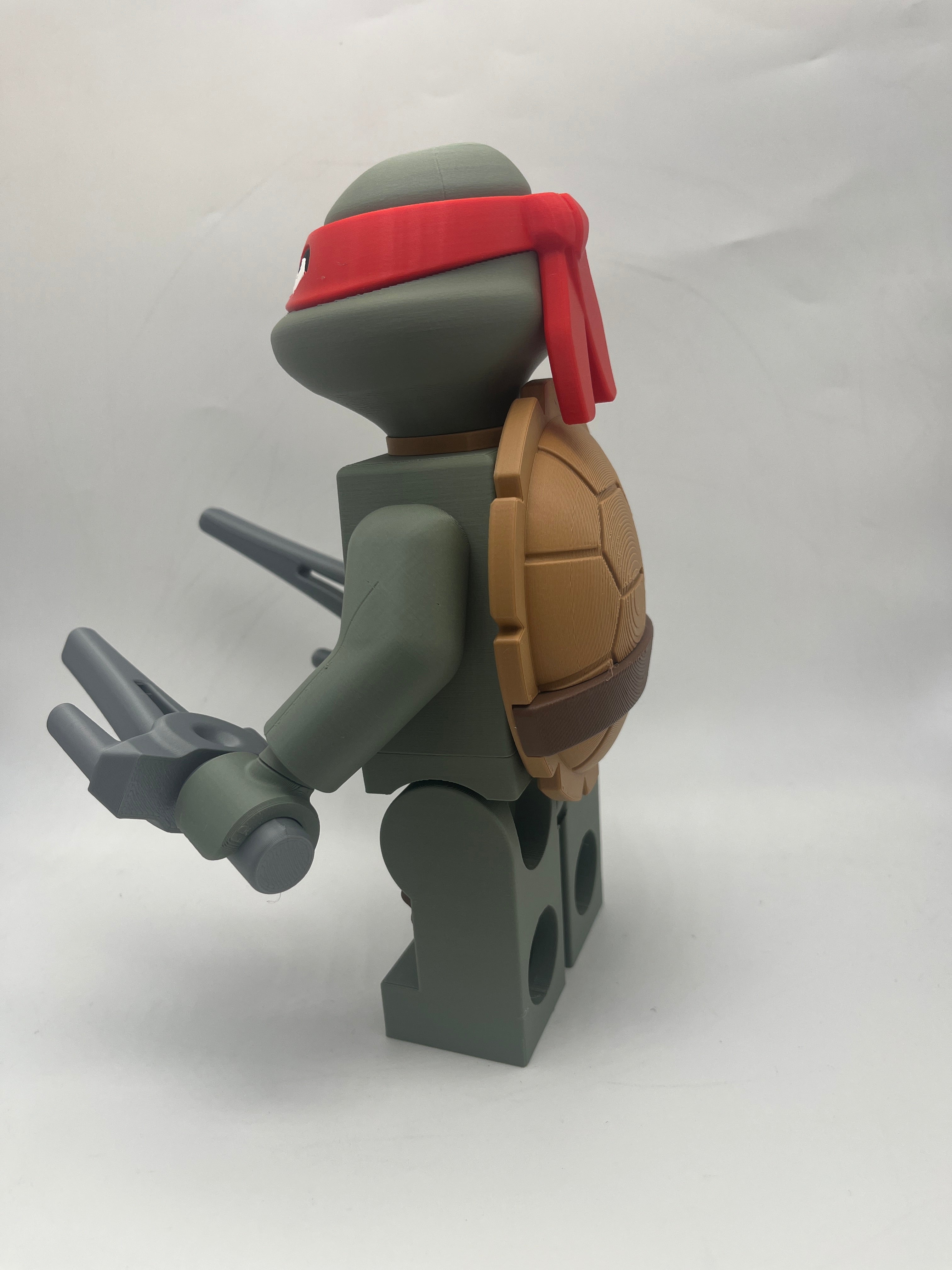 3D Printed Raphael Large Scale 8.5"- 9.5" Minifigure