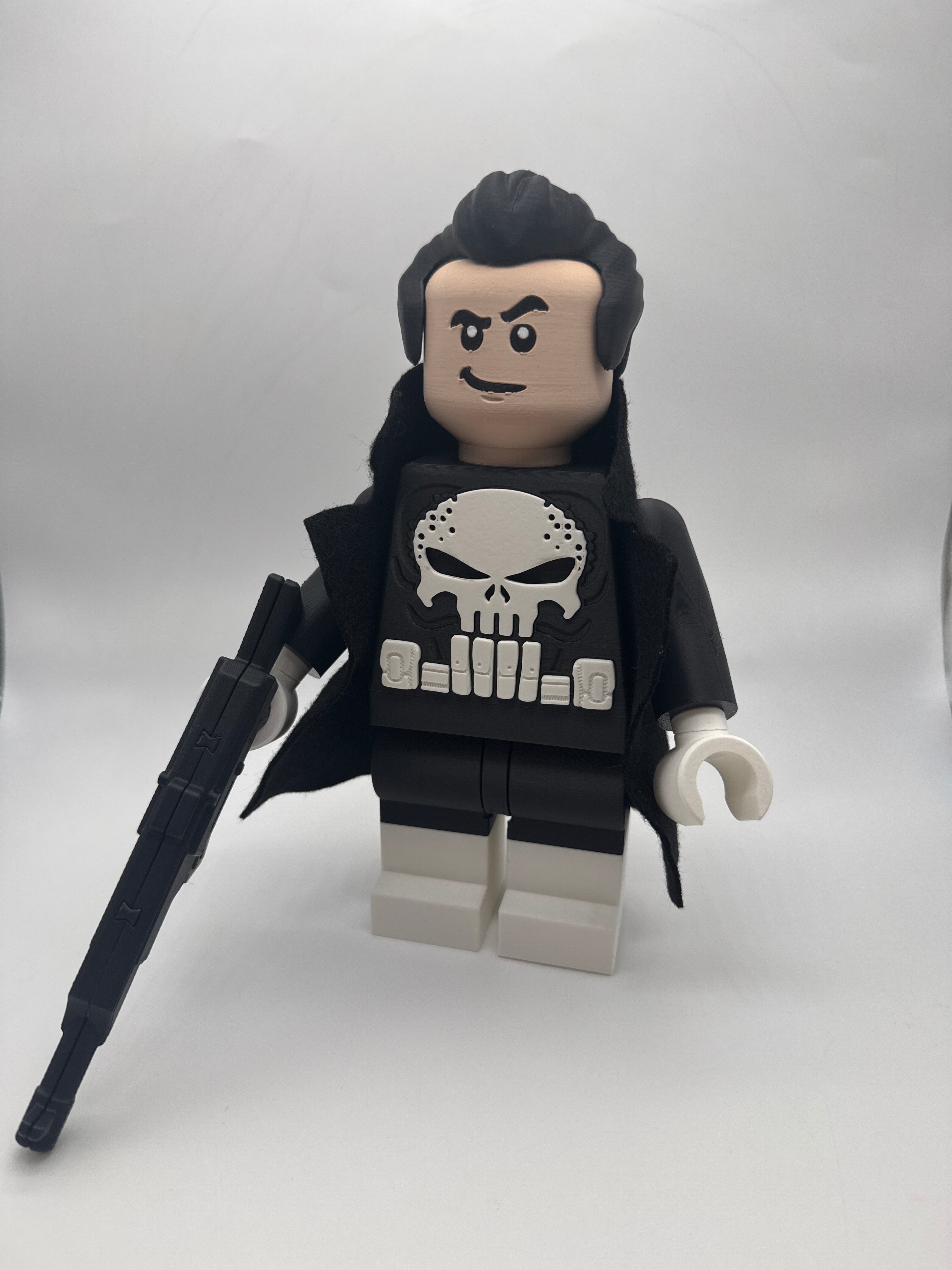 3D Printed Marvel Punisher Large Scale 8.5"- 9.5" Minifigure