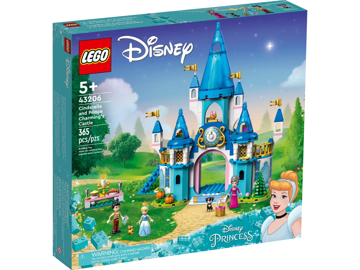 LEGO® Disney 43206 Cinderella and Prince Charming's Castle Building Kit