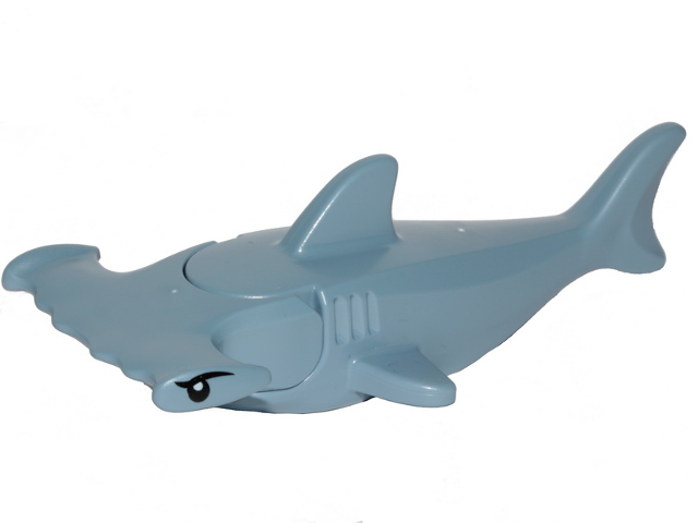 LEGO® 14518c03pb01 Shark Hammerhead with Debossed Gills with Black Eyelids