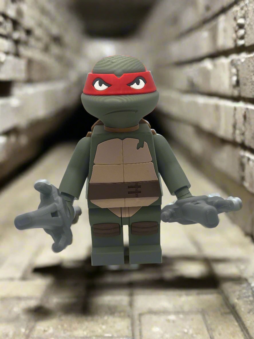 3D Printed Raphael Large Scale 8.5"- 9.5" Minifigure