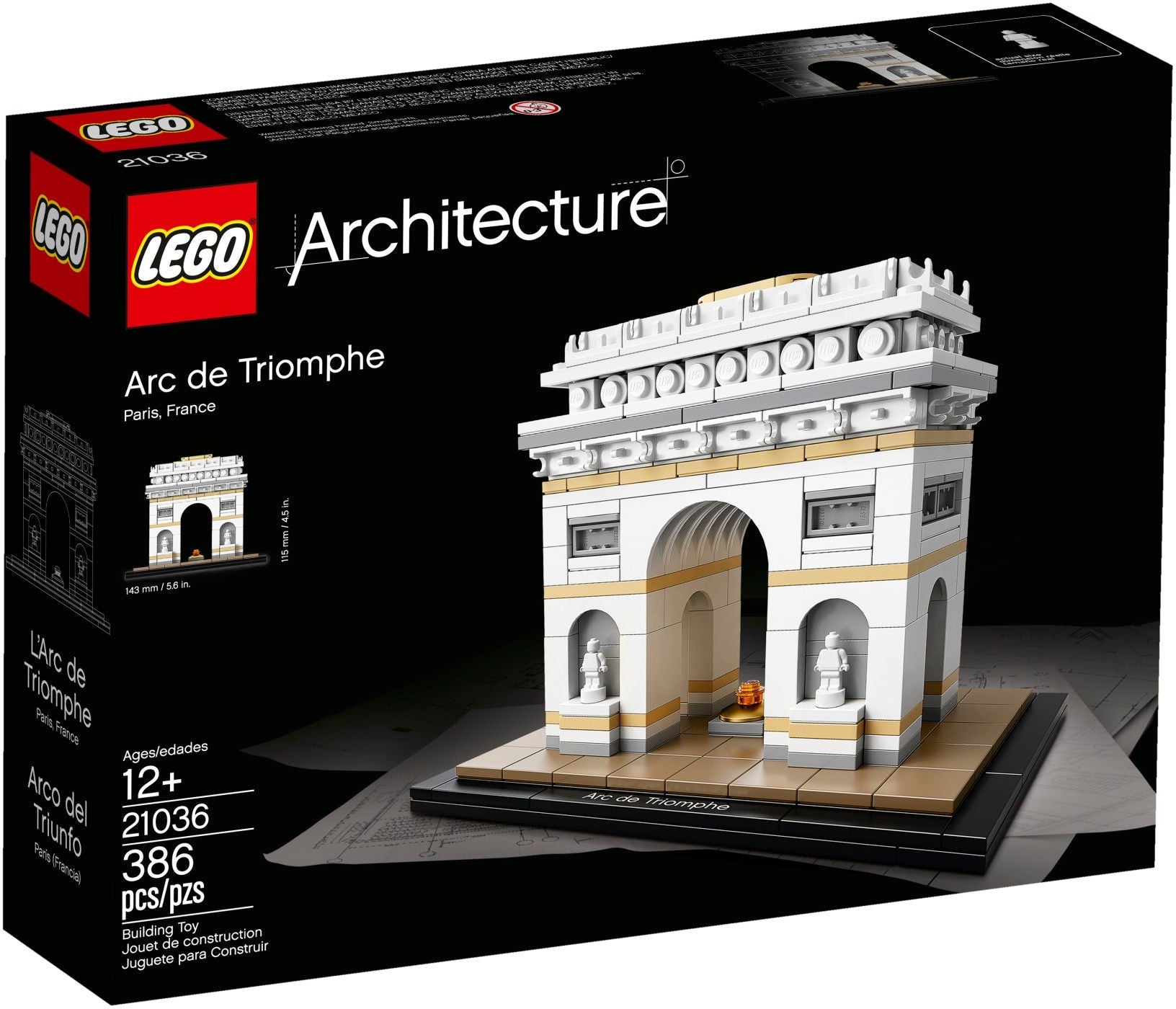 LEGO® Architecture 21036 - Arc De Triomphe Preowned Building Kit