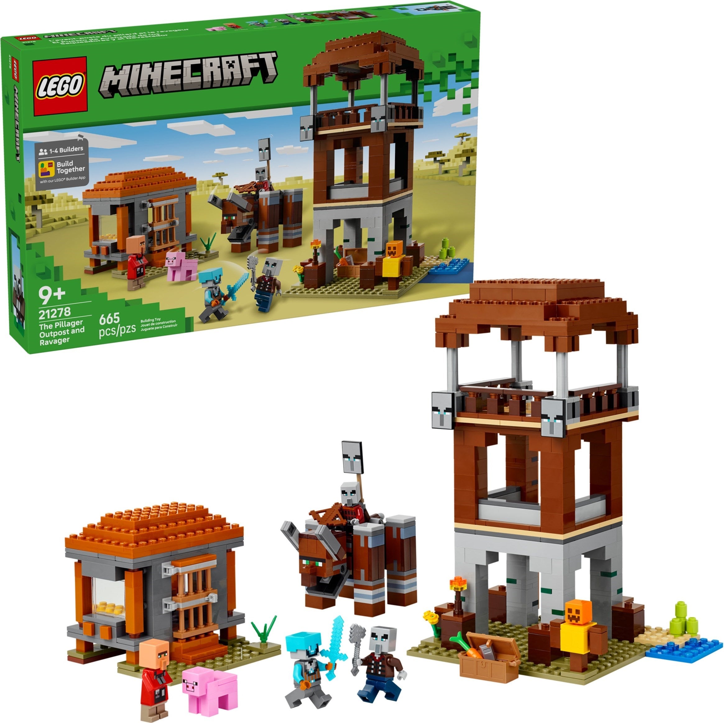 LEGO® Minecraft 21278-1 The Pillager Outpost and Ravager
