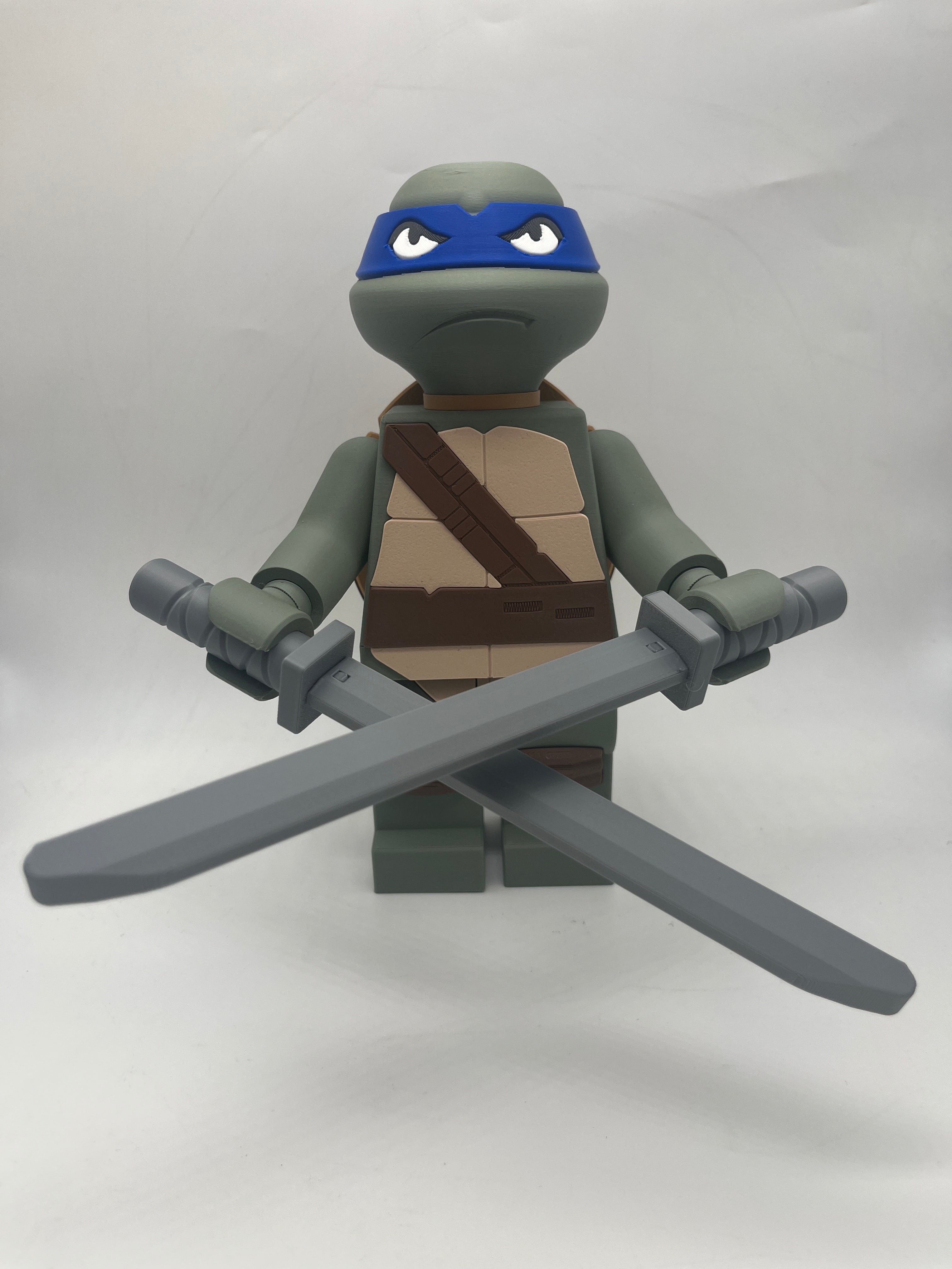 3D Printed Leonardo Large Scale 8.5"- 9.5" Minifigure