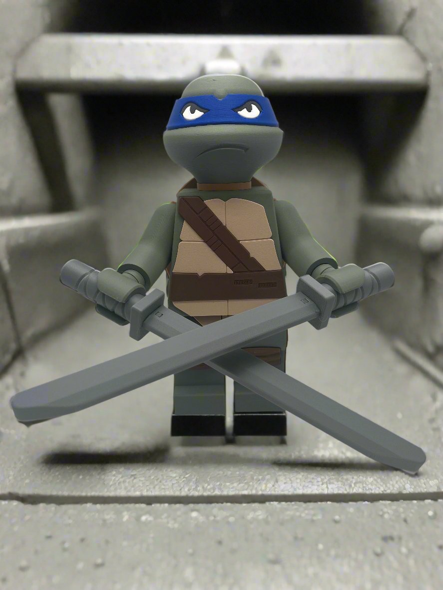 3D Printed Leonardo Large Scale 8.5"- 9.5" Minifigure