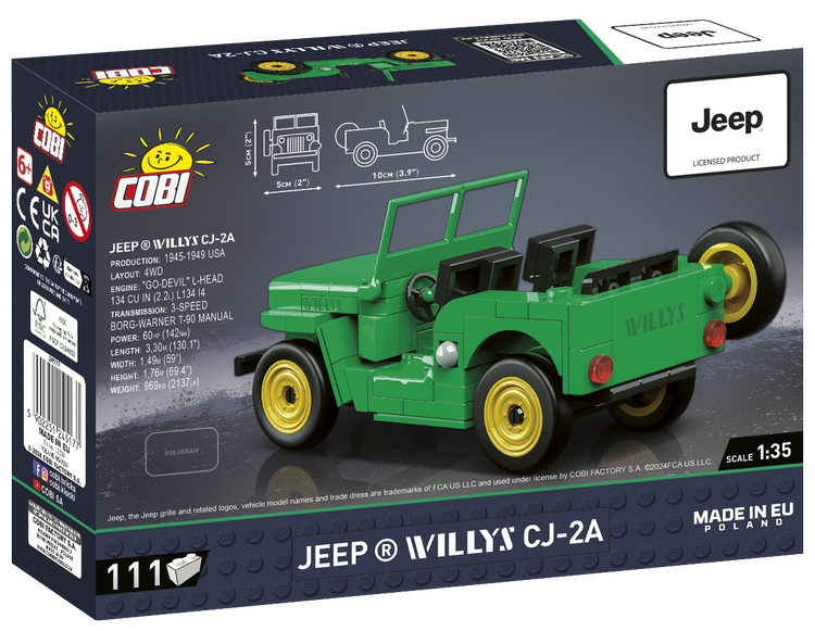 COBI™ Jeep  Willys CJ-2A (Green) #24517