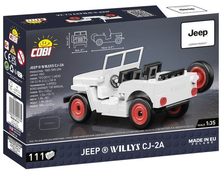 COBI™ Jeep  Willys CJ-2A (White) #24518