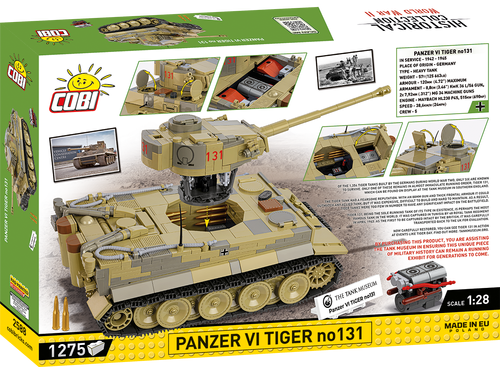 COBI™ Tank Museum Panzer Tiger VI No. 131 Tank: Set #2588